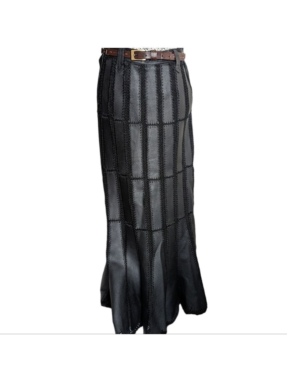 HP. Vintage Pig Leather Skirt - Picture 6 of 14